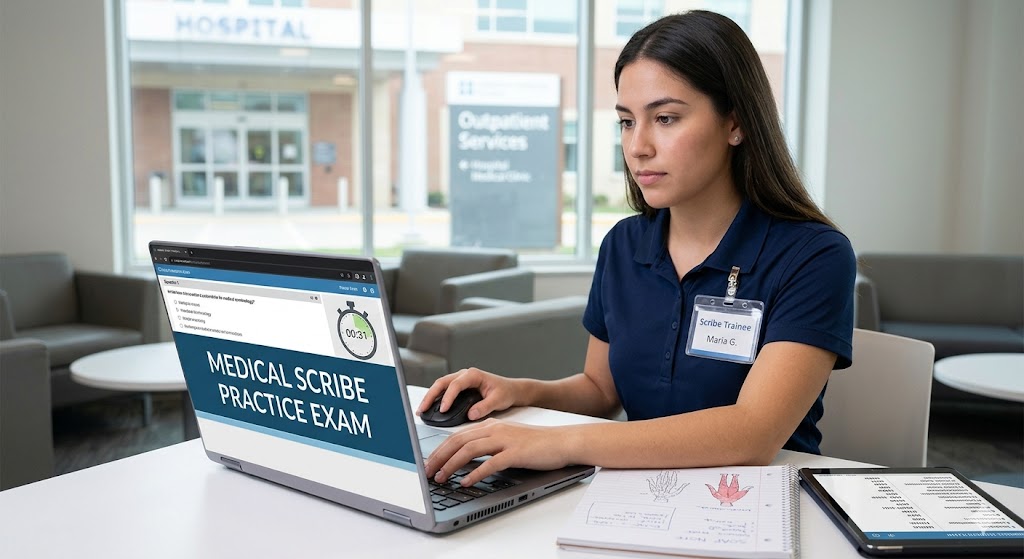 Medical Scribe Practice Test Banner