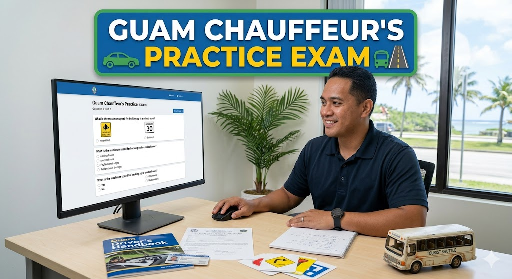 Guam Chauffers Practice Test Banner