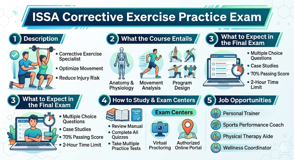 International Sports Sciences Association (ISSA) Corrective Exercise Practice Test Banner