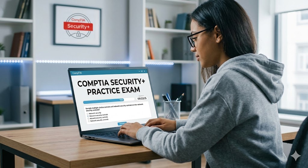 CompTIA Security+ Practice Exam Banner