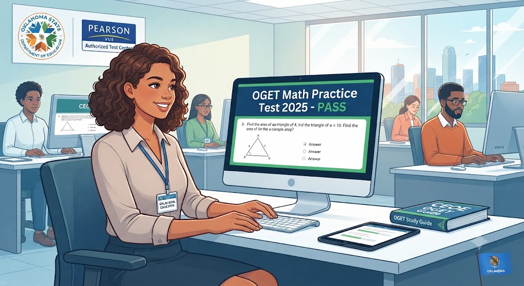 OGET Math Practice Test 2025 Question Answers PDF Banner