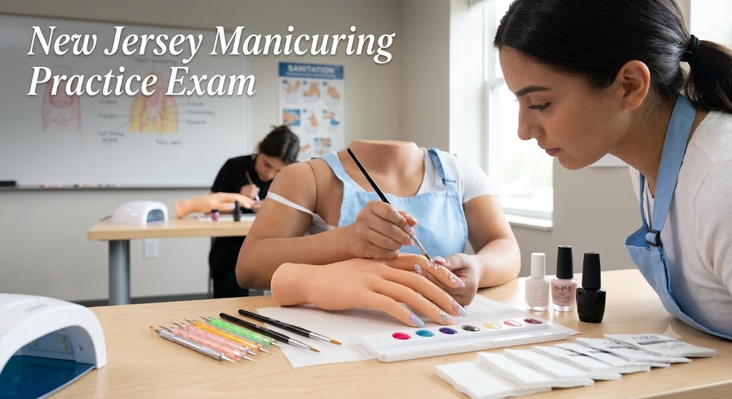 NJ State Board Manicuring Practice Exam Banner