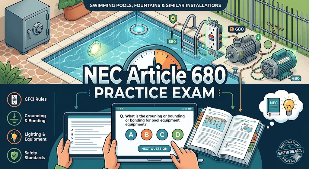 NEC Article 680 Practice Exam Banner