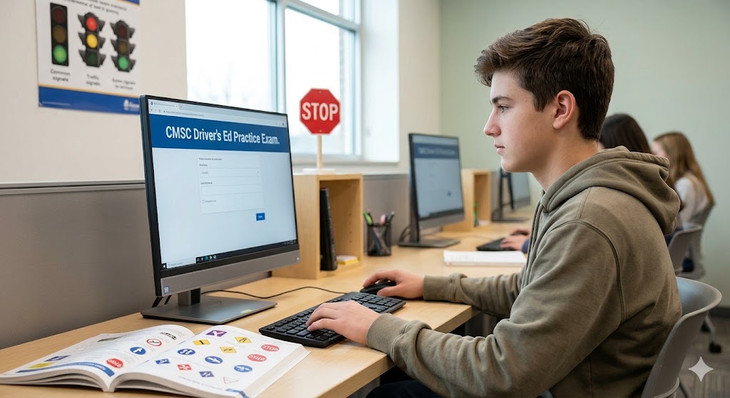 CMSC Driver's Ed Practice Test Banner