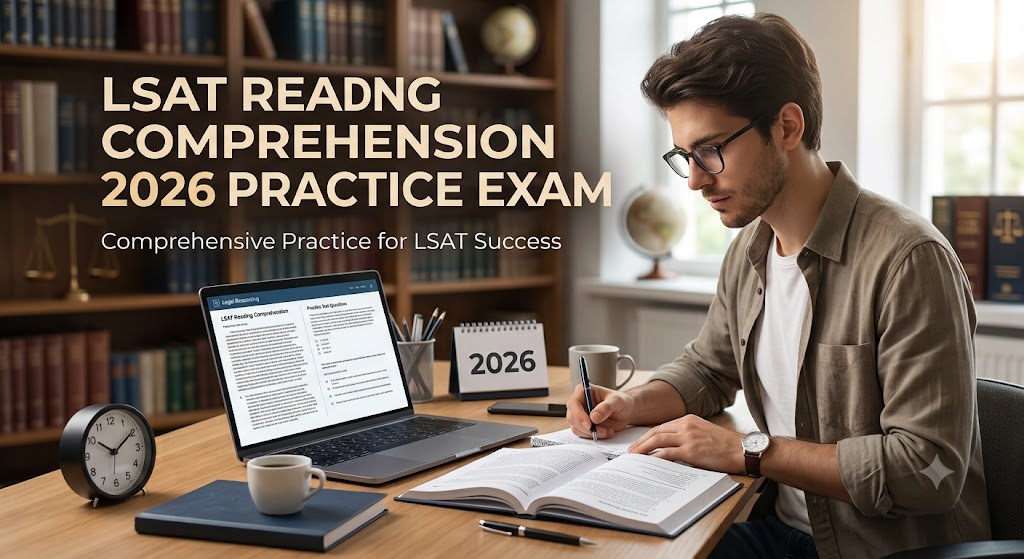 LSAT Reading Comprehension Practice Test 2026 Banner