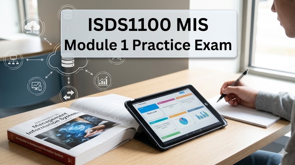 Introduction to Management Information Systems (ISDS1100) 1 Module 1 Practice Test Banner