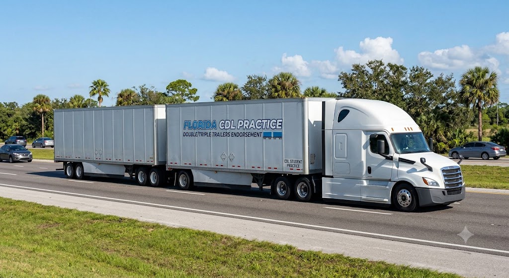 Florida CDL Double/Triple Trailers Practice Test Banner