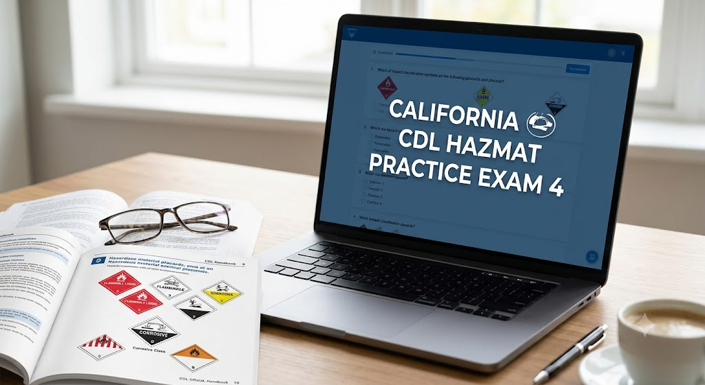 California CDL Hazmat Practice Test 4 Banner