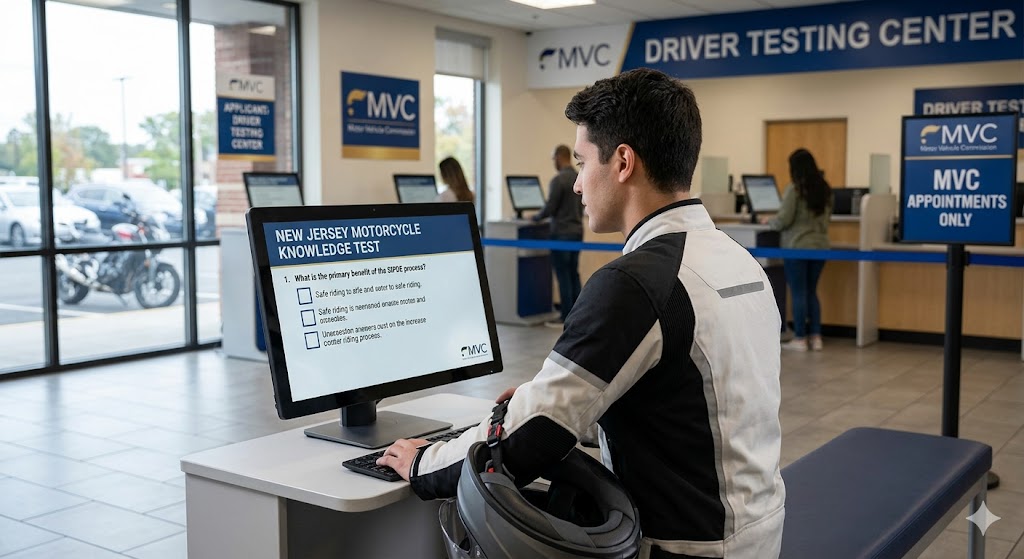 New Jersey DMV Motorcycle Practice Exam Banner