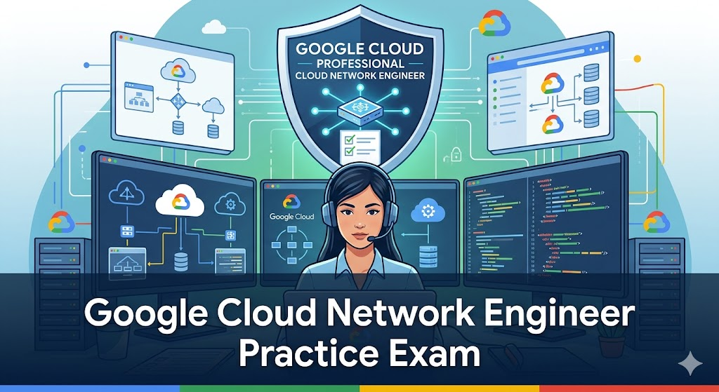 Google Cloud Professional Cloud Network Engineer Practice Test Banner