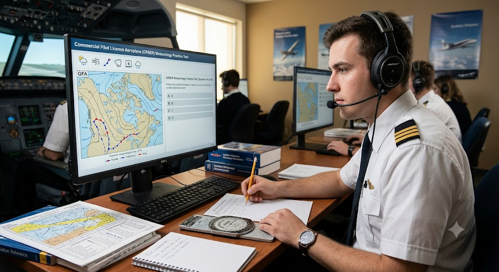 Commercial Pilot Licence Aeroplane (CPAER) Meteorology Practice Test Banner