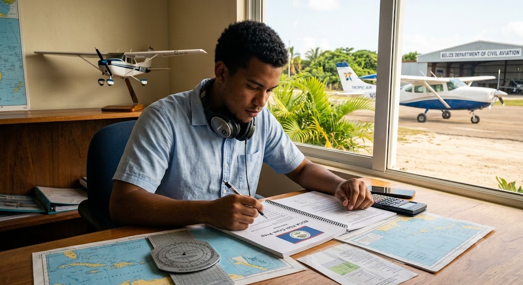 Bdca Pilot Practice Test & Exam Prep | Belize Banner
