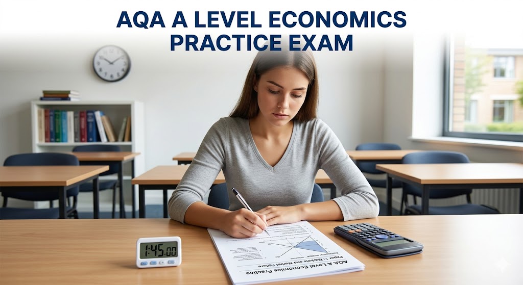 AQA A Level Economics Practice Exam Banner