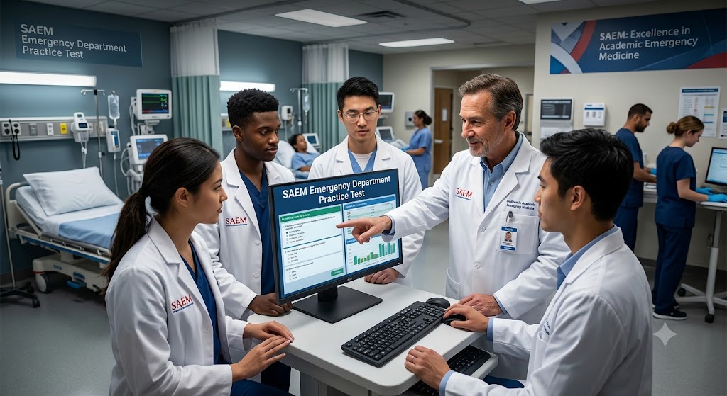 SAEM Emergency Department (ED) Practice Test Banner