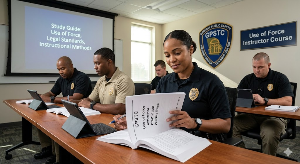 GPSTC Use of Force Instructor Practice Test Banner