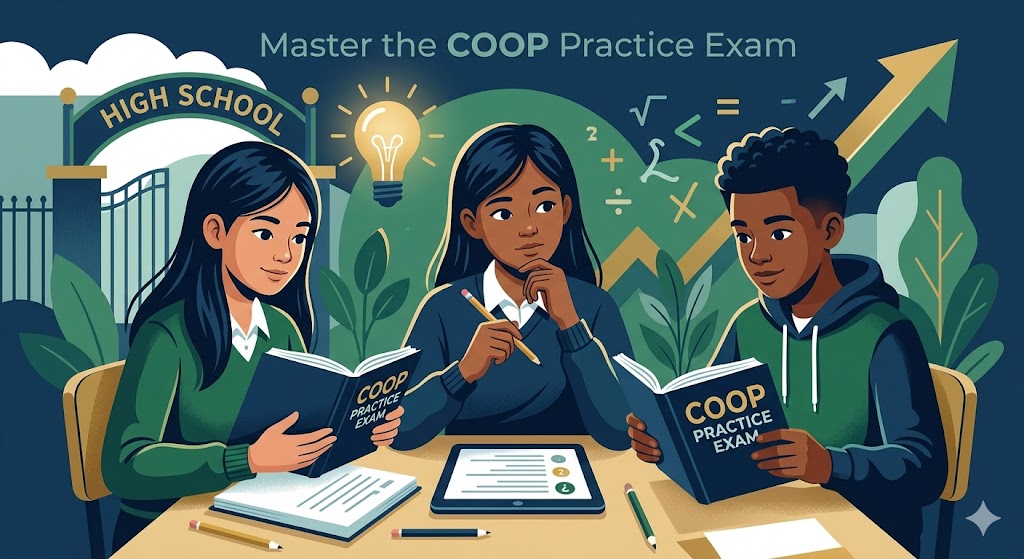 Cooperative Admissions Examination (COOP) Practice Exam Banner