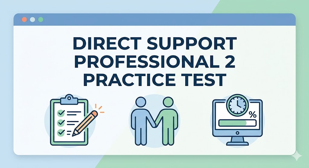 Direct Support Professional (DSP) 2 Practice Test Banner