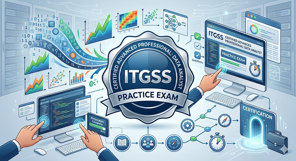 ITGSS Certified Advanced Professional: Data Analyst Practice Exam Banner