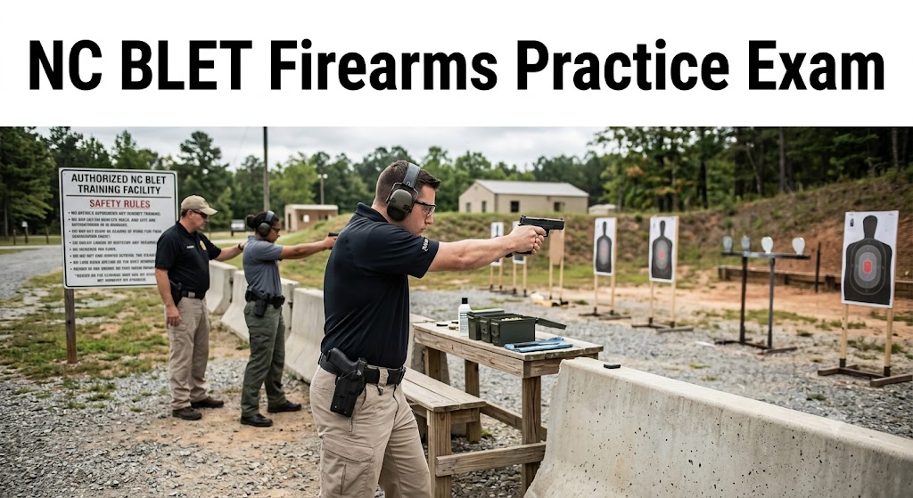 NC BLET Firearms Practice Test Banner