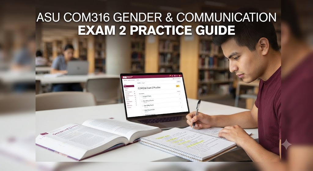 Arizona State University (ASU) COM316 Gender and Communication Exam 2 Practice Banner