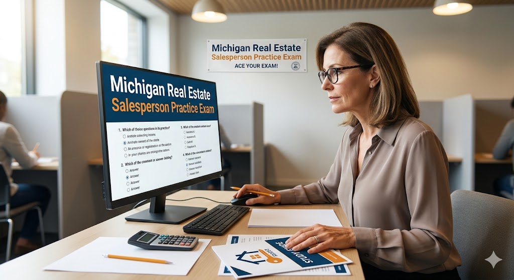 Michigan Real Estate Salesperson Practice Exam Banner