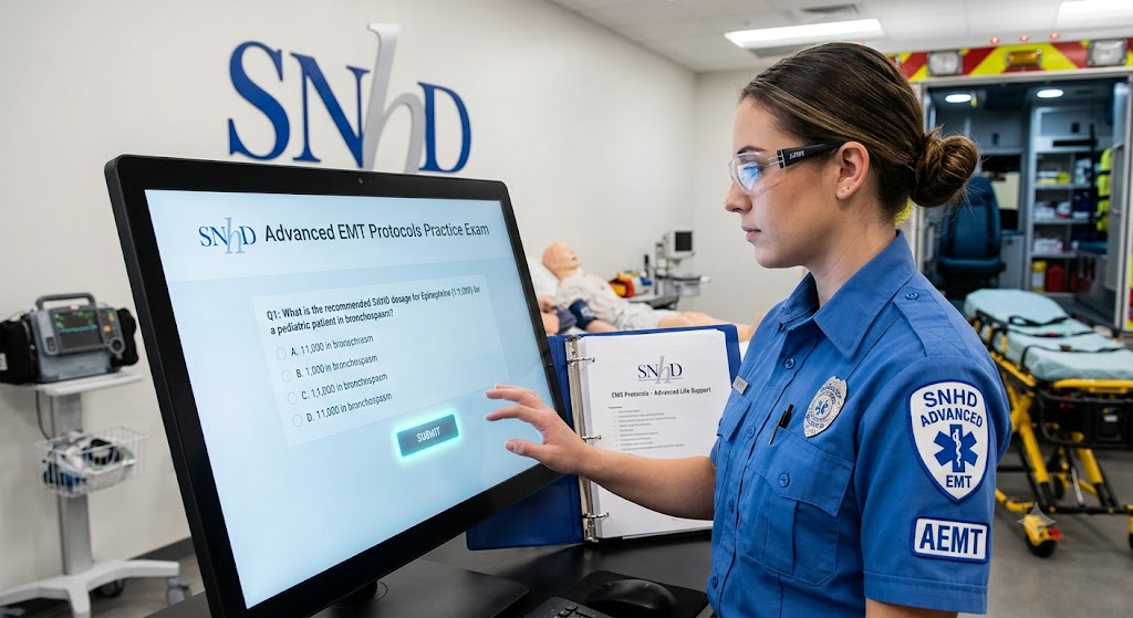SNHD Advanced EMT (AEMT) Protocols Practice Test Banner