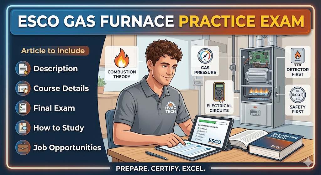 ESCO Gas Furnace Practice Exam Banner