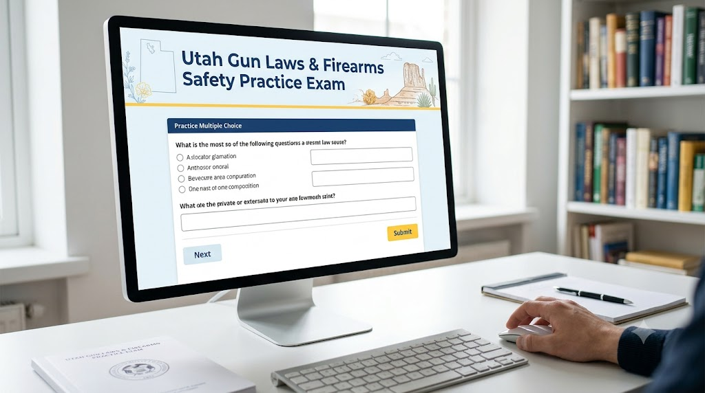 Utah Gun Laws & Firearms Safety Practice Exam Banner