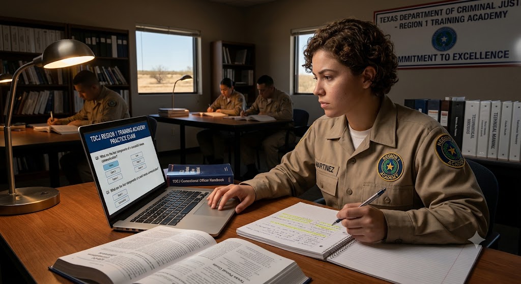 TDCJ Region 1 Training Academy Practice Test Banner