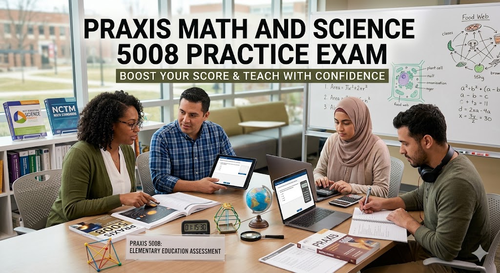 Praxis Math and Science (5008) Practice Exam Banner