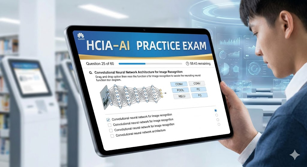 Huawei Certified ICT Associate – Artificial Intelligence (HCIA-AI) Practice Exam Banner