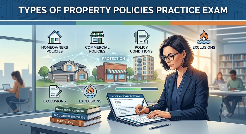 Types of Property Policies Practice Test Banner