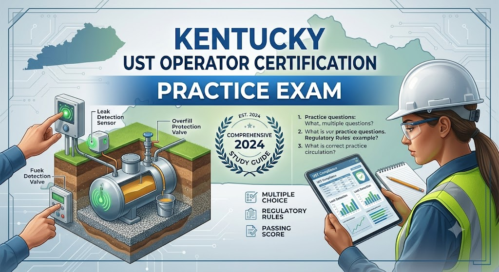 Kentucky Underground Storage Tank (UST) Operator Certification Practice Test Banner