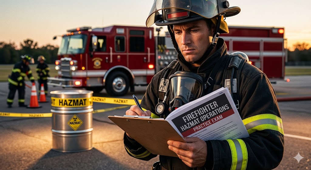 Firefighter HAZMAT Operations Practice Exam Banner