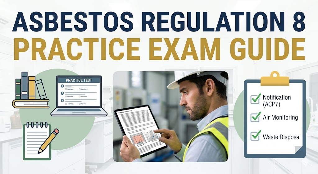 Asbestos Regulation 8 Practice Exam Banner