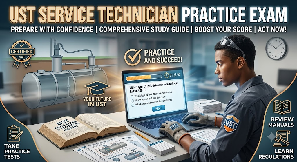 UST Service Technician Practice Test Banner