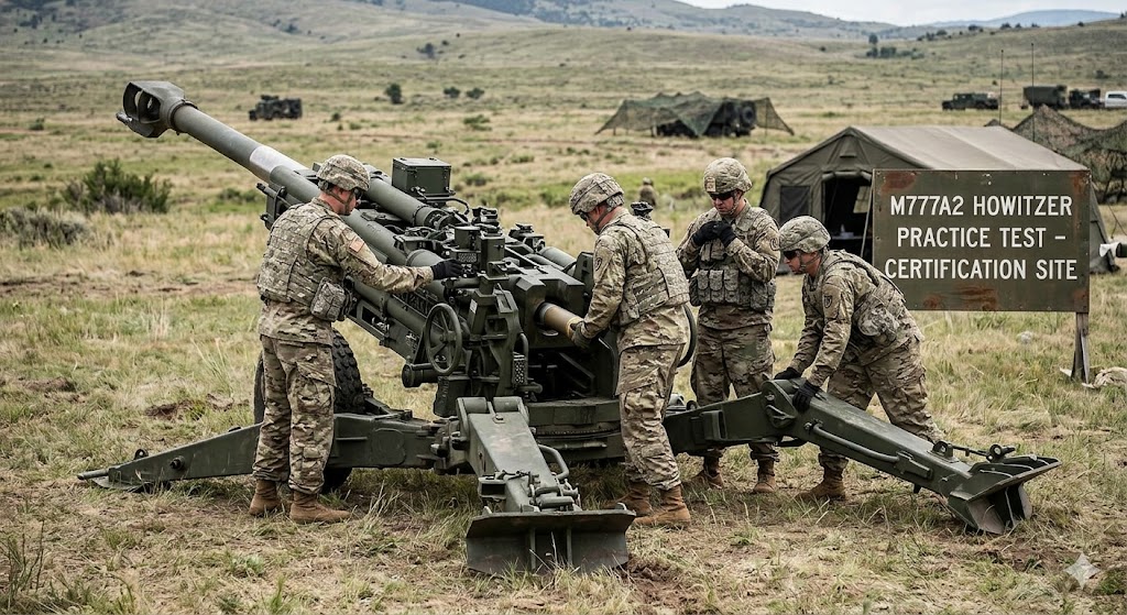 M777A2 Howitzer Practice Test Banner