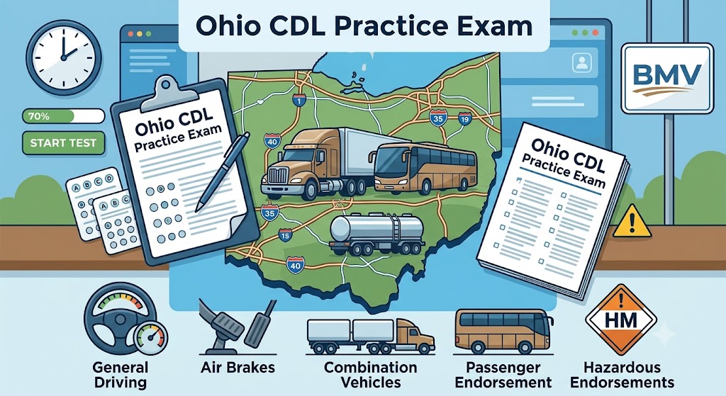 Ohio CDL Practice Exam Guide Banner