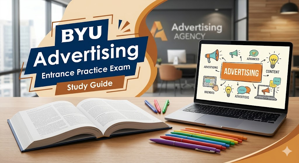 BYU Advertising Entrance Practice Exam Banner