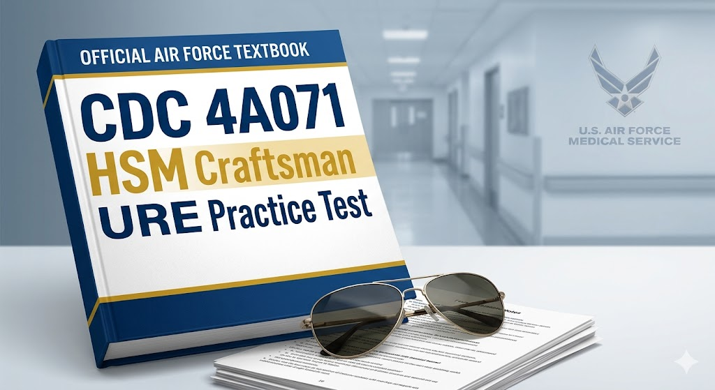 CDC 4A071 Health Services Management (HSM) Craftsman URE Practice Test Banner