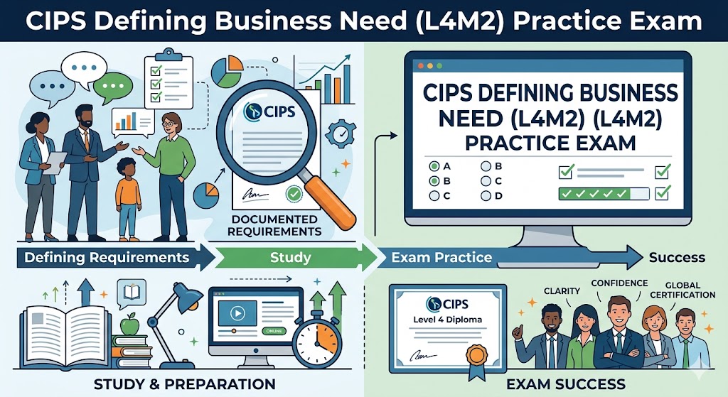 CIPS Defining Business Need (L4M2) Practice Test Banner