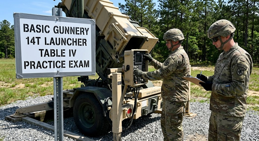 Basic Gunnery – 14T Launcher Table IV Practice Test Banner