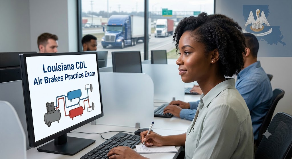 Louisiana CDL Air Brakes Practice Test Banner