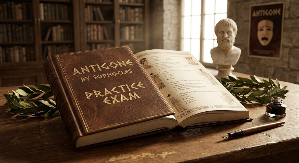 Antigone by Sophocles Practice Test Banner