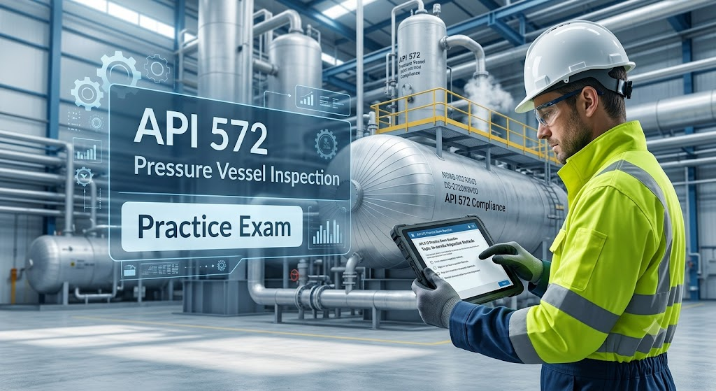 API 572 RP – Inspection of Pressure Vessels Practice Test Banner