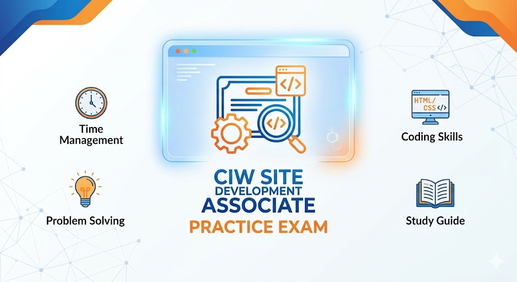 CIW Site Development Associate Practice Exam Banner