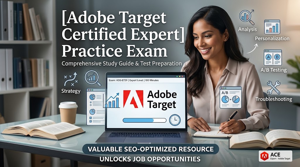 Adobe Target Practice Exam Banner