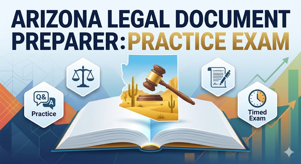 Arizona Legal Document Preparer Practice Exam Banner