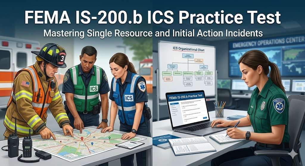 IS‑200.b – ICS for Single Resources and Initial Action Incidents (ICS‑200) Practice Test Banner