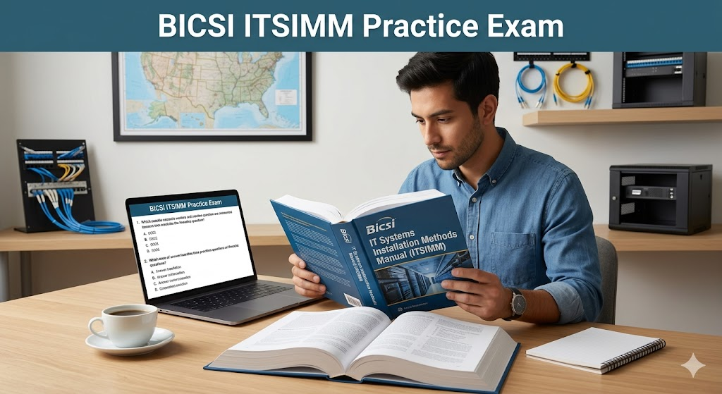 BICSI IT Systems Installation Methods Manual (ITSIMM) Practice Exam Banner